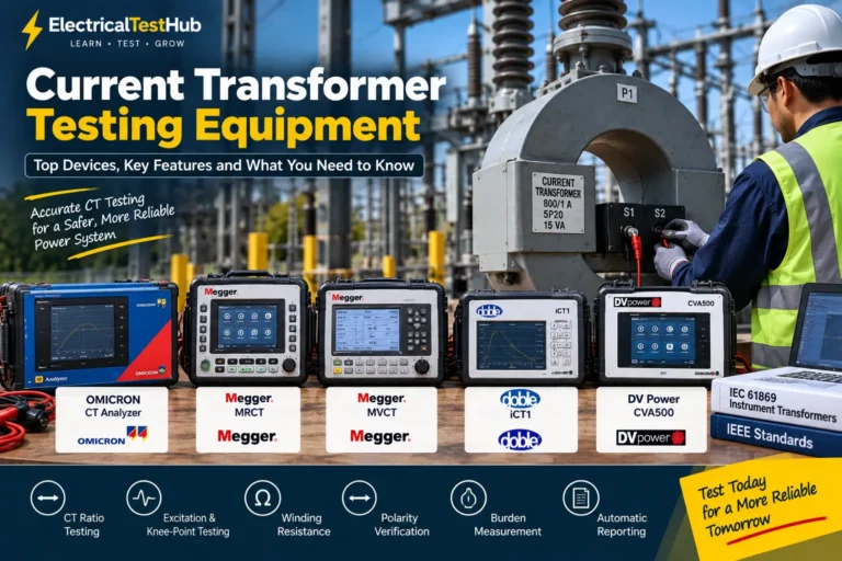 Current Transformer Testing Equipment: OMICRON, Megger, Doble & DV Power